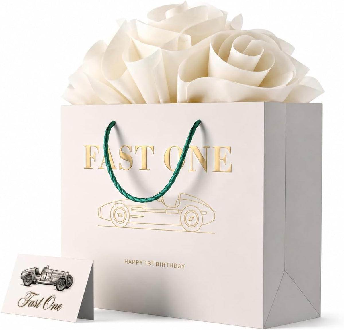 BOPLYBAY Fast One race car first birthday gift bag set – view 3