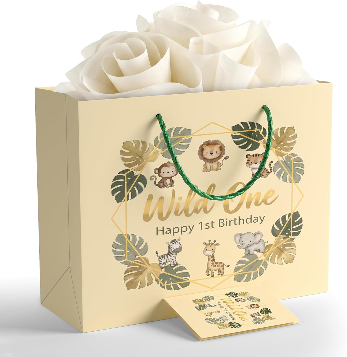 BOPLYBAY Wild One safari first birthday gift bag set – view 4